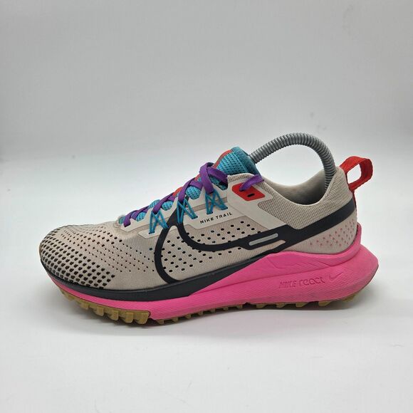 Nike React Pegasus Trail 4 Light Orewood Tan Running Shoes Women's Size 8.5 - Picture 2 of 8